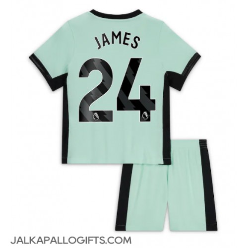Chelsea Reece James #24 Kolmas Peliasu Lasten 2023-24 Lyhythihainen (+ Lyhyet housut)
